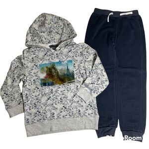 NWOT 10Threads 2pc Hologram Dinosaur Hoodie Jogger Set Size 5